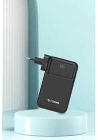Resim Torima TRM-1027 20000 mAh Hızlı Şarj Dijital Göstergeli Powerbank Siyah 