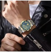Resim Flybuy 983 41mm Gümüş Rk4 Erkek Kol Saati, Kuvars Mekanizma, Yuvarlak Kasa, Paslanmaz Çelik Bant, 3 Bar Su Direnci Gümüş 