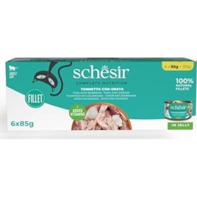 Resim Schesir Ton Balıklı Ve Çipuralı Jöleli Kedi Konservesi 6 X 50 G 