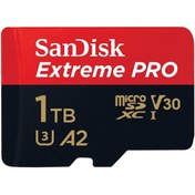 Resim Sandisk Extreme Pro 1tb Micro Sdxc Uhs-1 A2 170mb/s Hafıza Kartı Sdsqxcz-1t00-gn6ma 