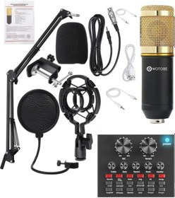 Resim Filtreli Condenser Mikrofon Ses Kartı Stand Set 