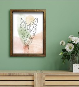 Resim Bk Gift Otel Odası Konseptli Doğal Masif Ahşap Çerçeveli Tablo 30 (551120266) 