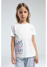 Resim Xo Kids Kız Çocuk Pijama Takım 9-14 Yaş 3612 Beyaz 