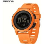 Resim Cloud011 Sanda Spor Saati Turuncu Gece Işığı Alarm Kronometre Tpu Kordon Diğer 