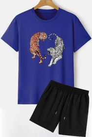 Resim trendypassion Tiger Şort T-shirt Eşofman Takımı 