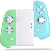 Resim momen Joycons Controller Animal Crossing for Nintendo Switch/Switch OLED/Switch Lite, Switch Controllers with Dual Vibration/Adjustable LED Light Joystick/Turbo/Motion Control 