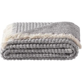 Resim Puffy Timya Koltuk Şalı Örtüsü - Gri 