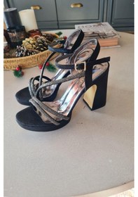 Resim 11 2700 Topukla Kadın Platformlu Taşlı Abiye Ayakkabı 001 