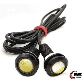 Resim Kartal Gözü Gündüz Farı Ayna Altı Led Aydınlatma 2 Adet Vidalı 