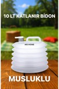 Resim MG HOME Katlanır Bidon 10 LT Kaliteli Musluklu Piknik Kamp Su Bidonu A Sınıf 1.kalite 