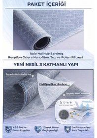 Resim Respilon- Odera Yeni Nesil Sineklik - 70x140cm - 3 Katmanlı Toz Polen Alerjen Pencere Filtresi diğer 