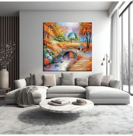 Resim Efsanevi Köprü Kanvas Tablo 