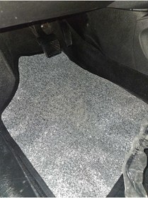 Resim sıcak köşe Paspas Takımı Pullu Gümüş Pullu Deri Ön Arka Set 