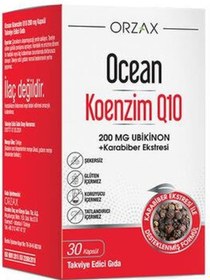 Resim Orzax Ocean Koenzim Q10 200 Mg Ubikinon 30 Kapsül 