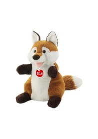 Resim El Kuklası Peluş Tilki 25 Cm Kahverengi 