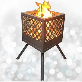 Resim Pearl Shop Group Şömine Ateş Çukuru Bahçe Şöminesi 60 Litre Geniş Hacim Bahçe Sobası Fire Pit Mangal 