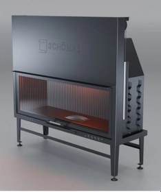 Resim Schömne Elegance Düz Asansörlü Çelik Şömine Haznesi 140 Lık 