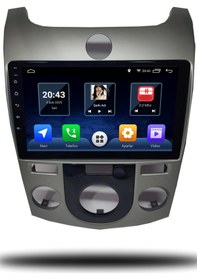 Resim Martechno Kia Cerato 2009-2012 Manuel Klima Uyumlu Android Multimedya 4gb Ram 64gb Hafıza 
