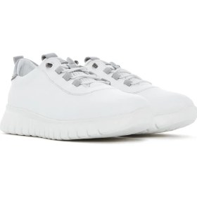 Resim Derimod Kadın Beyaz Bağcıklı Deri Sneaker 26PFD500718 