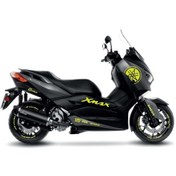 Resim Yamaha Xmax Neon Sarı Sticker Etiket Modeli 