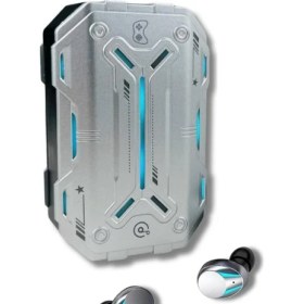 Resim Bakeey M99 Plus Bluetooth Kulaklık Kulakiçi Kablosuz Oyuncu Kulaklıkları Işıklı Android-Iphone Uyumlu Gri 