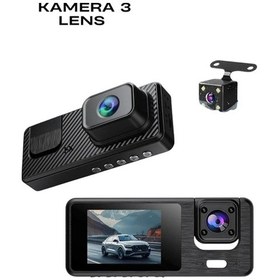 Resim Gld-spt- 1080p 3 Kameralı Araç Dvr -q301 