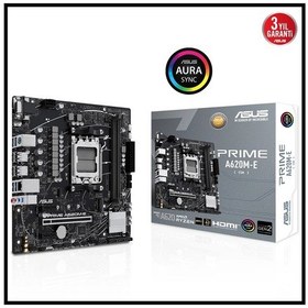 Resim Asus Prıme A620m-e-csm, 2xddr5, 1x M.2, D-sub, Dp, Hdmı, Am5 Soket Anakart 