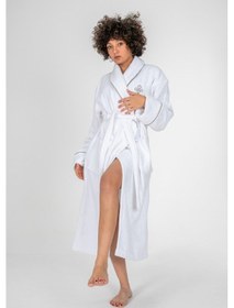 Resim Cotton Box Classic Bornoz Seti Güher Beyaz Kadın M/l Beyaz 