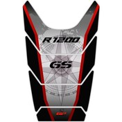 Resim GP Kompozit BMW R 1200 GS 2008-2012 Uyumlu Tank Pad Siyah-Kırmızı 