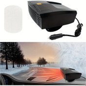 Resim 1 Adet 12V Hızlı Isıtma ve Sis Çözücü Araç Isıtıcısı - Çift Modlu Taşınabilir Araç Isıtıcı, Kompakt Tasarım, Araba, Kamyon, SUV, Karavanlar için Priz Bağlantılı, Kış İçin İdeal, Kamp, Sis Çözme, Kolay Kurulum, Şık Tasarım, Dayanıklı Yapı, Buz Çözücü Aleti, Karavan Gezginleri 