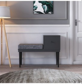 Resim Paris Modern Puf Antrasit 