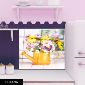 Resim Cam Ocak Arkası Koruyucu Ankastre Arkası Koruyucu | Çiçek 