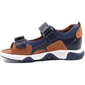 Resim Fast Step Hakiki Deri Unisex Çocuk Klasik Sandalet 006 