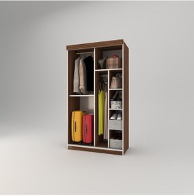 Resim Kenzlife Gardırop Sürgülü Kapaklı Kapılı 100 Papatya Cvz Aynalı Gardolap Dolap 