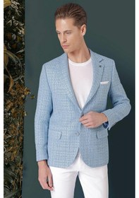 Resim Efor C 660 Slim Fit Mavi Spor Ceket Mavi 