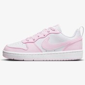 Resim Nike Court Borough Low Recraft Gs Dv5456-105 Beyaz-pembe Kadın Spor Ayakkabı Pembe 