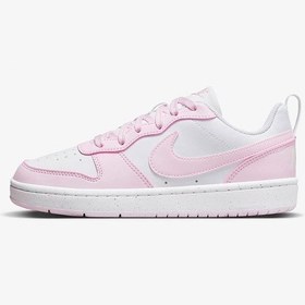 Resim Nike Court Borough Low Recraft Gs Dv5456-105 Beyaz-pembe Kadın Spor Ayakkabı Pembe 