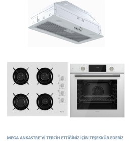 Resim Ferre GLİNE SERİSİ GÖMME ASPİRAÖR MEGA ANKASTRE SET(D051+2140+QMS63CB) 