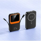 Resim Ozmik QC01 22.5w Mini Powerbank Lightning ve Type-C 12000mah şarj Hızlı Şarj Kablosuz Şarj Cihazı 
