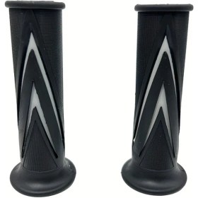 Resim Dream011 Motorcycle Atv İçin Kaymaz Çift Renk Ok Desenli Gri Tutma Kolu Kapağı Tüm Modellere Uygun 