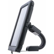 Resim Motosiklet Kapalı Telefon Tutucu Sert Kapak Ayna Bağlantı Aparatı Scooter Unıversal Telefon Tutucu 