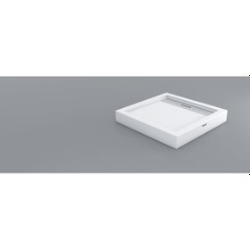Resim Shower 100x100 Drop Kare Monoblok Duş Teknesi H:12,5 Cm 