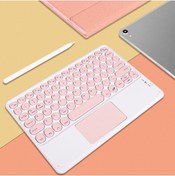 Resim pazariz Kablosuz Q Klavye Taşınabilir Bilgisayar Tablet Telefon Akıllı Tv Bluetooth Beyaz 