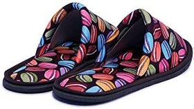 Resim Chochili Erkek Macaron desenli Yumuşak Taban Ev Terliği 