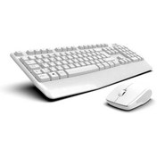 Resim TURBOX Workeys Office USB Kablosuz 2.4ghz Beyaz Multimedya Standart Q Kablosuz Klavye ve Mouse 