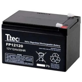 Resim Ttec 12 Volt 12a Akü -12v 12 Ah Bakımsız Kuru Akü 2022 Üretim 