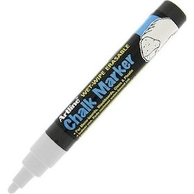 Resim Artline Chalk Marker Wet Wipe Sıvı Tebeşir Kalemi Beyaz 