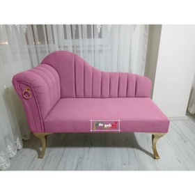 Resim aldagelsin Yeni Model Ultra Lüks Alda Çizgili Josefin Bench Puf 120 Cm 