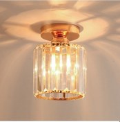 Resim Opulentliving Modern Kristal Tavan Lambası - Koridor, Yatak Odası, Banyo, Balkon İçin E27 Altın Altın 