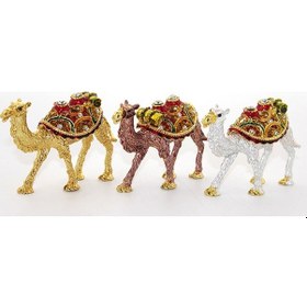 Resim River World Seri A Figürü Tekli Deve Olan Svarovski Taşlı 